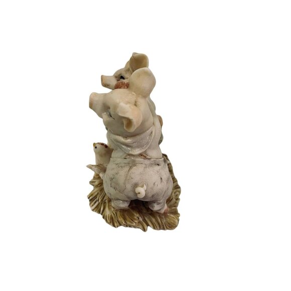 Vintage Westland 1995 Pig Figurine Two Little Pigs Mr and Mrs Pig 4' x 3 1/2" - Picture 10 of 10